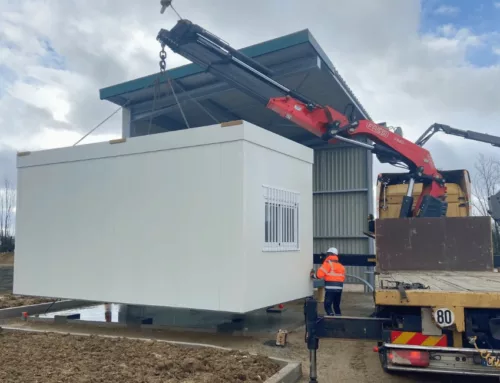 Bureaux vestiaires modulaires